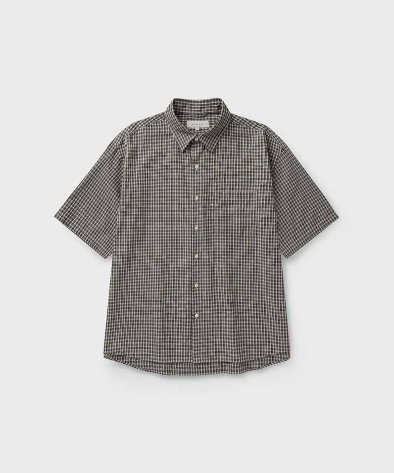 SMALL CHECK SUNDAY SHIRT [BLACK]