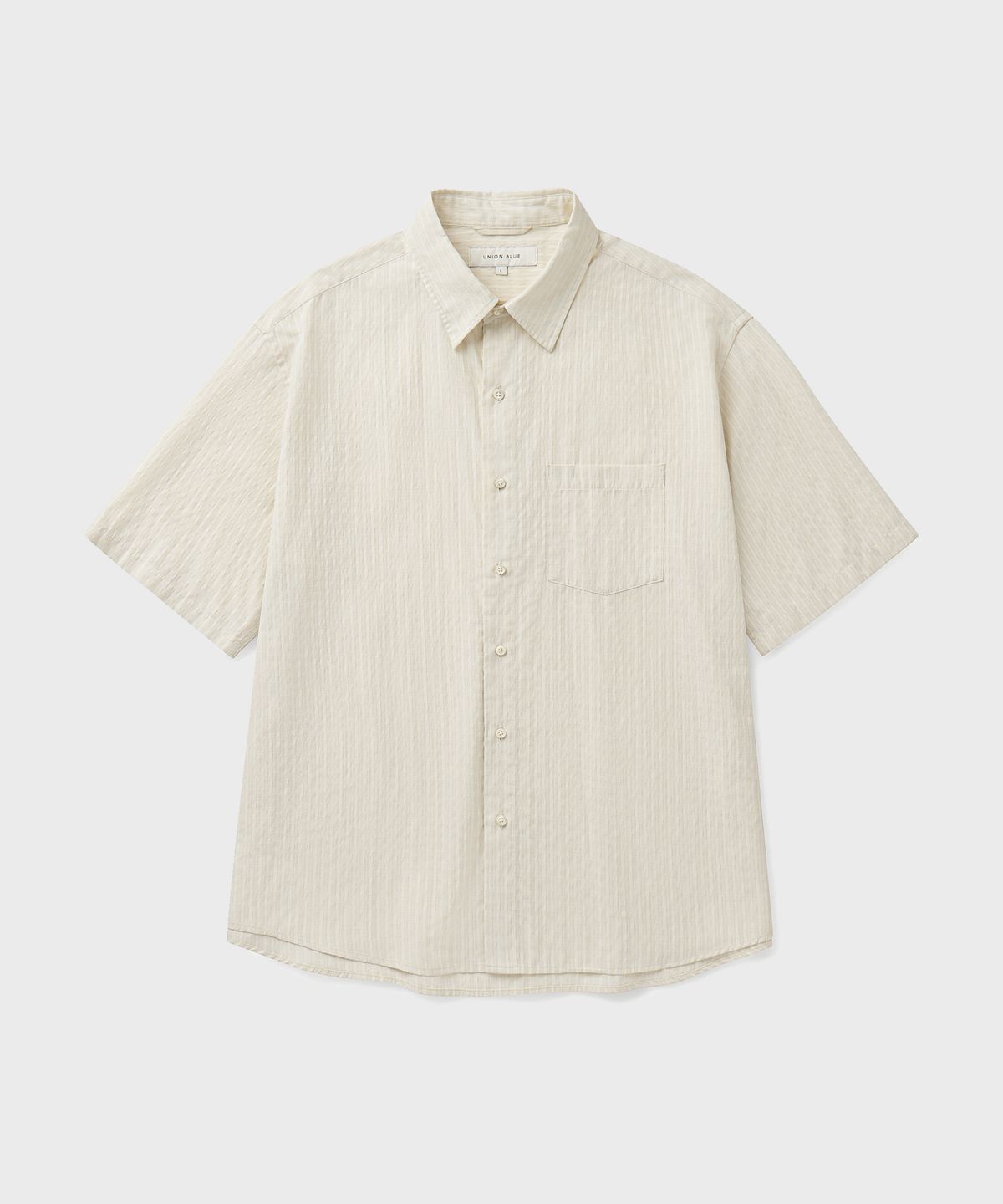 유니온블루(UNION BLUE) SMALL CHECK SUNDAY SHIRT [IVORY]