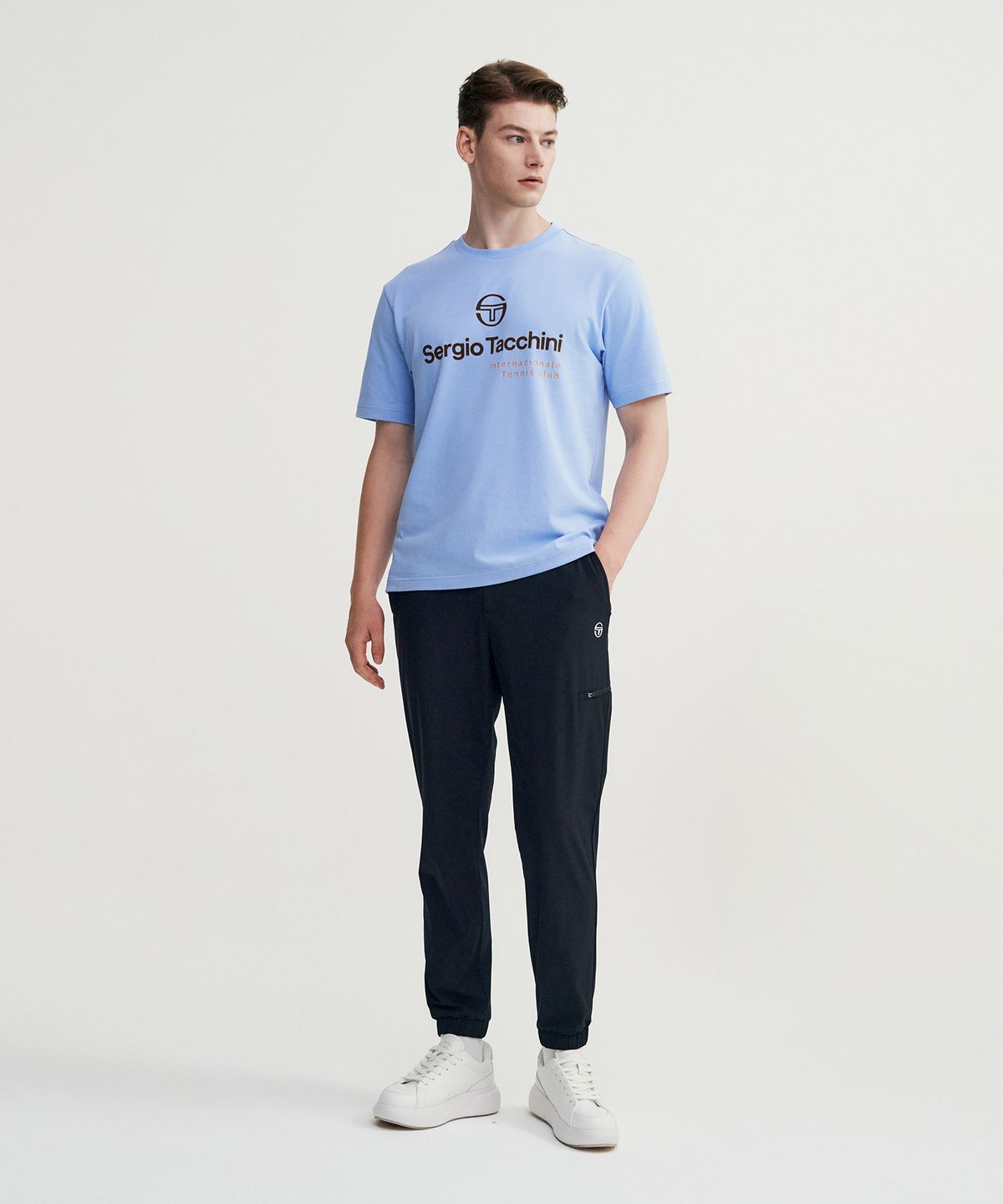 세르지오 타키니(SERGIO TACCHINI) M 데일리 반팔티셔츠 (L.Blue)