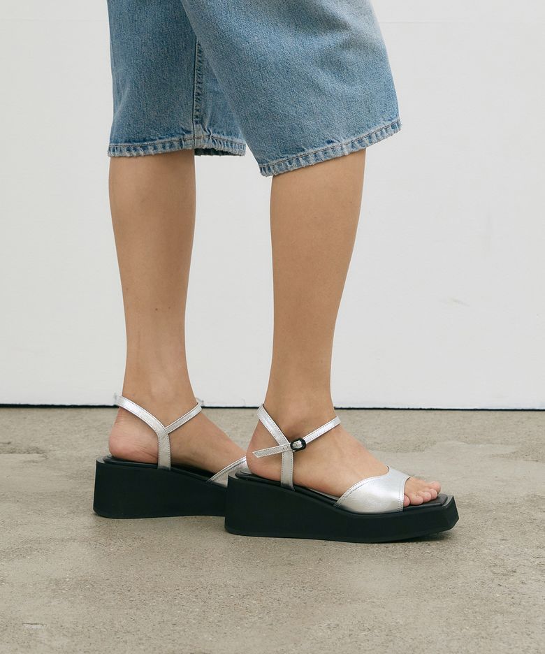 리안 플랫폼 샌들 실버 Lian Platform Sandals 24S83SV