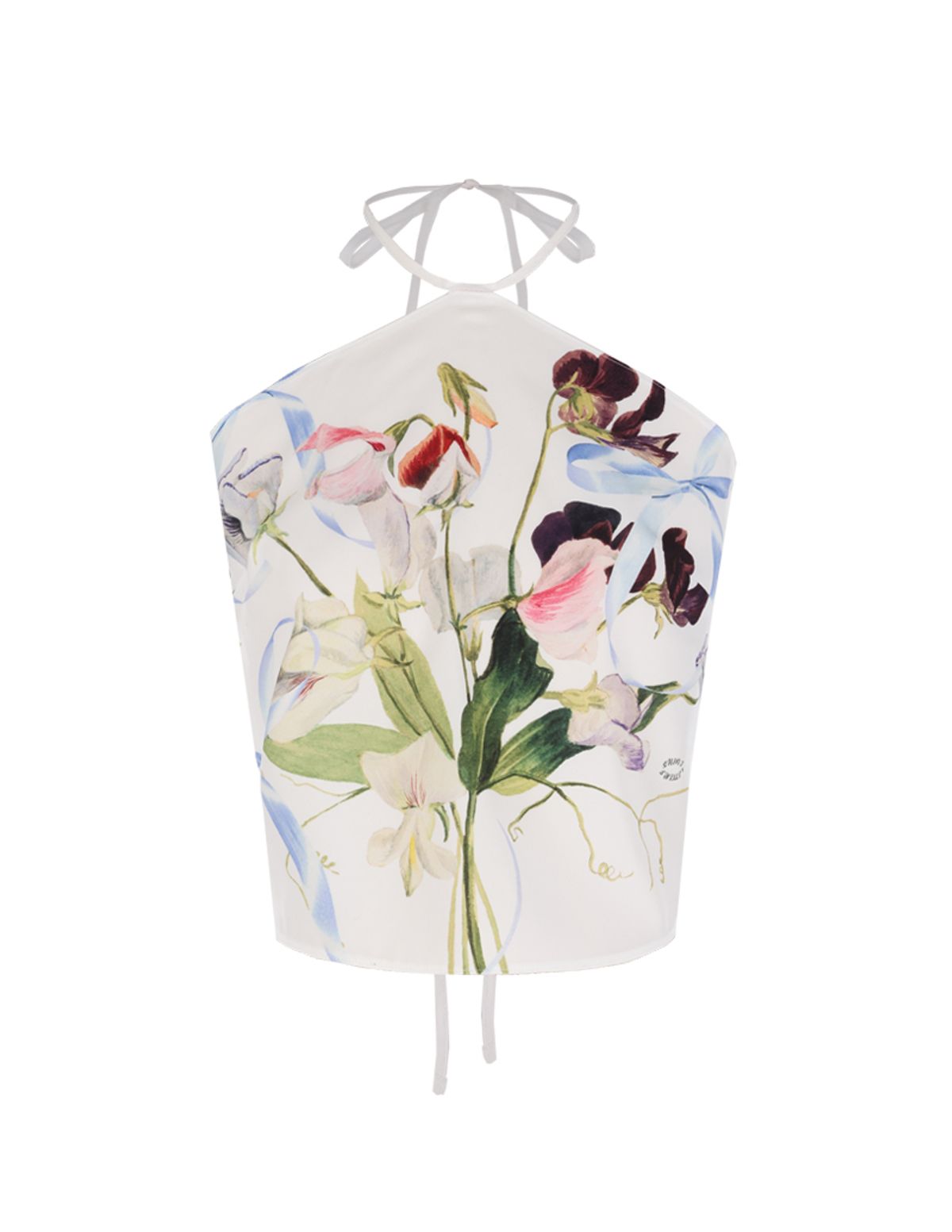 신스레터스(SHINS LETTERS) Sweet Pea Halter Top / No.2