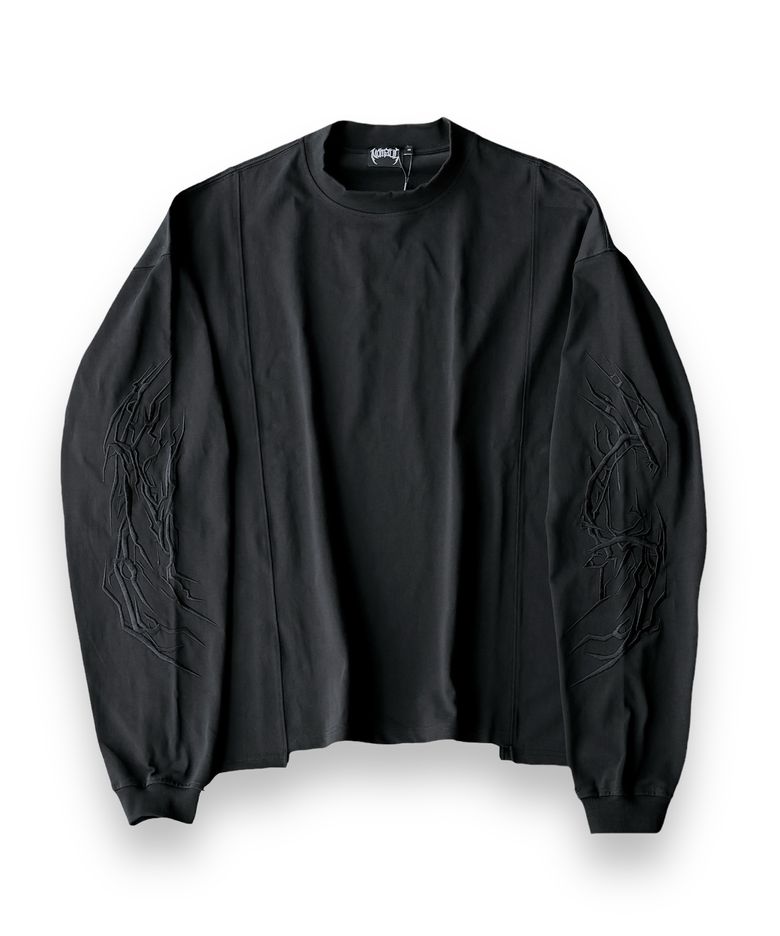 Crow Long Sleeve - Black/Black
