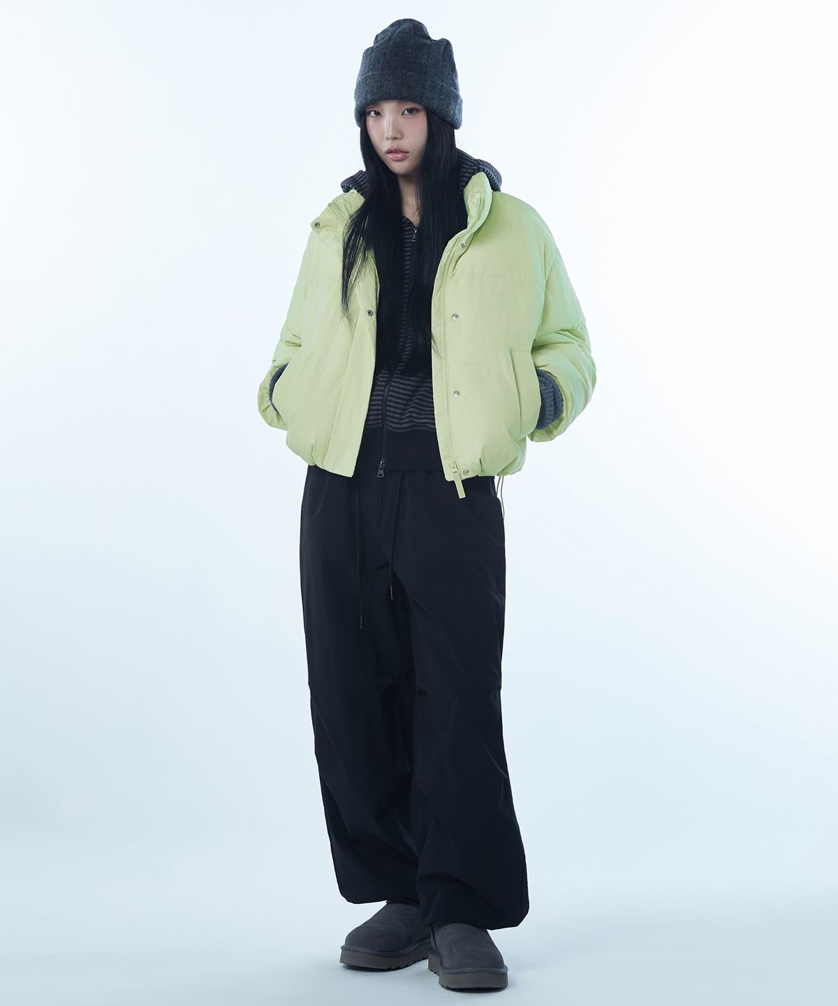 무신사 스탠다드 우먼(MUSINSA STANDARD WOMAN) 우먼즈 데일리 푸퍼 숏 패딩 재킷 [멜론]