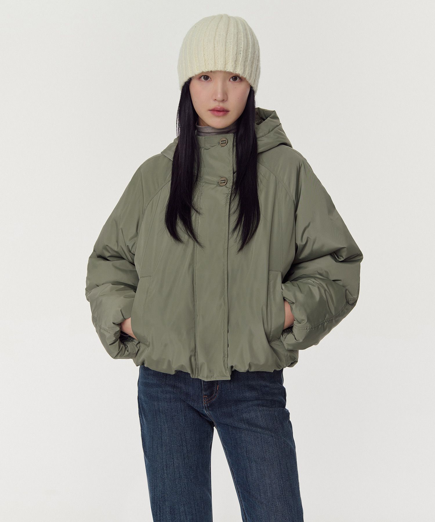 MUSINSA公式 | MUSINSA STANDARD WOMAN ウィメンズフード付きショート 