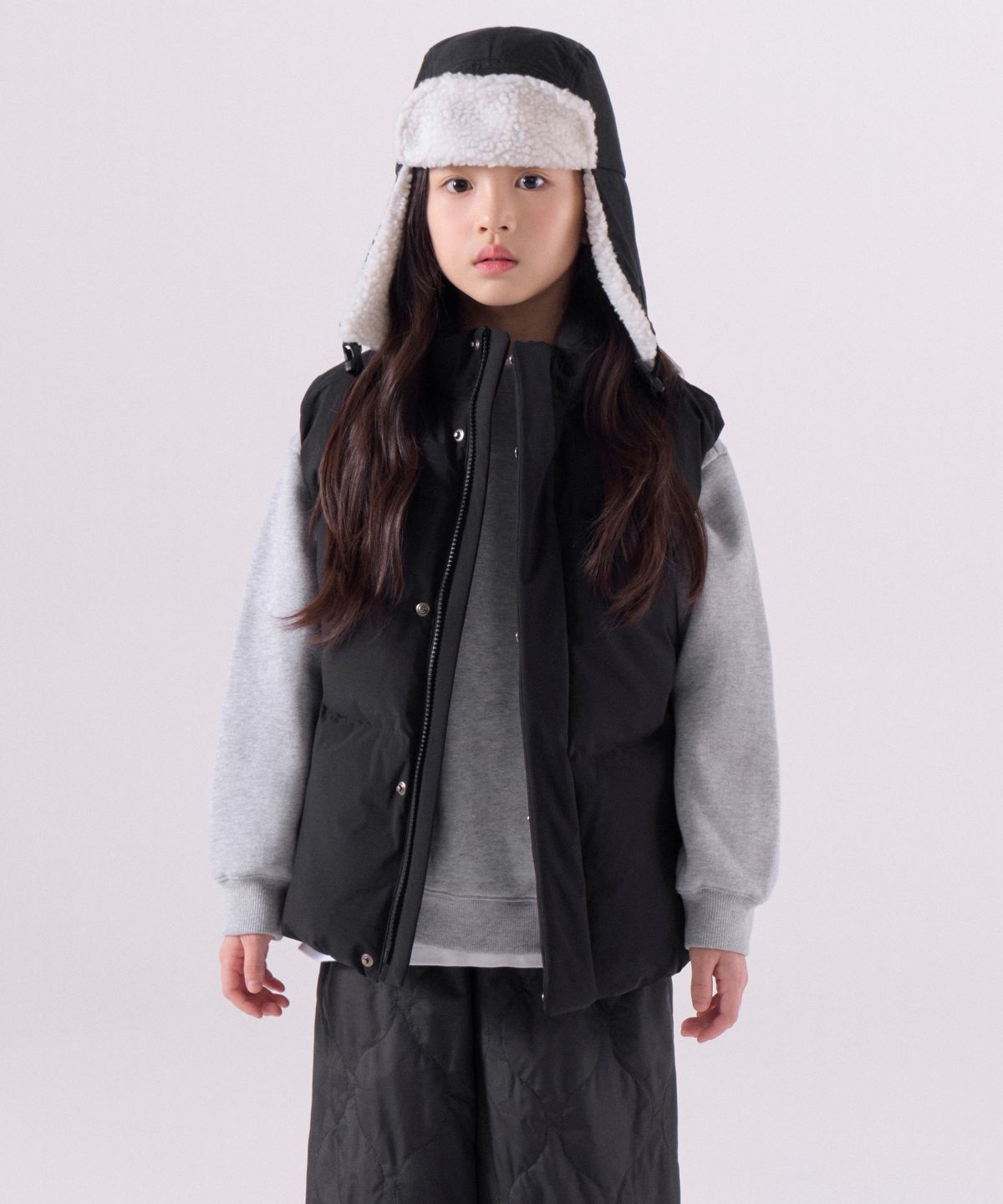 무신사 스탠다드 키즈(MUSINSA STANDARD KIDS) 데일리 푸퍼 패딩 베스트 [블랙]