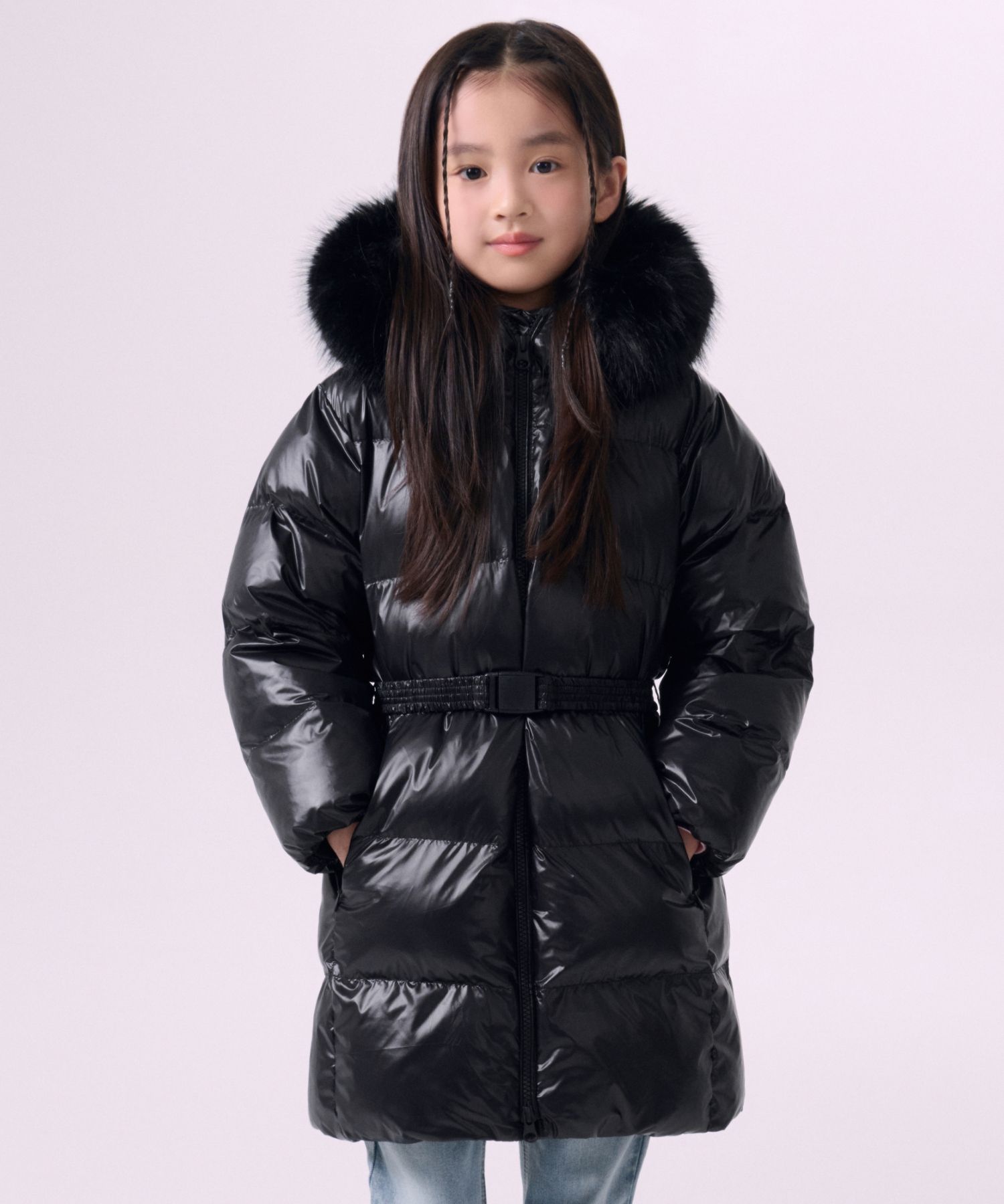 MUSINSA公式 | MUSINSA STANDARD KIDS フェイクファー ベルト付き 