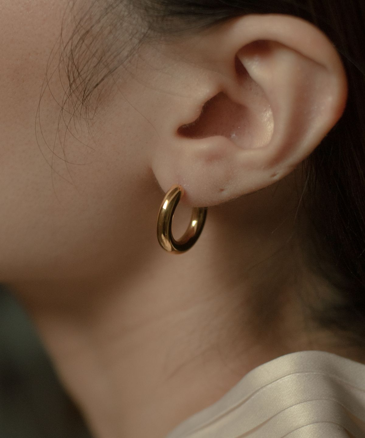 노비스도쿄(NOVICE TOKYO) 미니멀 후프 피어스 Minimal Hoop Pierce［Stainless］