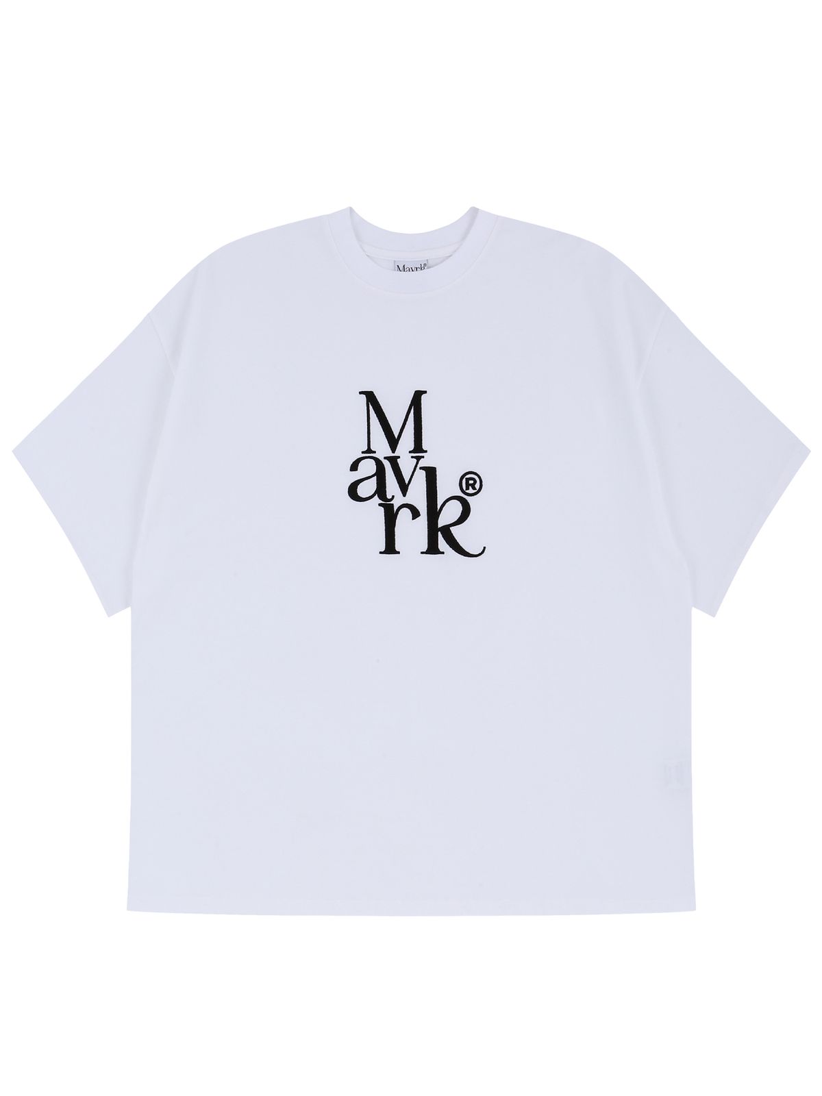 매버릭(MAVRK) MTP 로고 오버핏 반팔 티셔츠 [화이트]