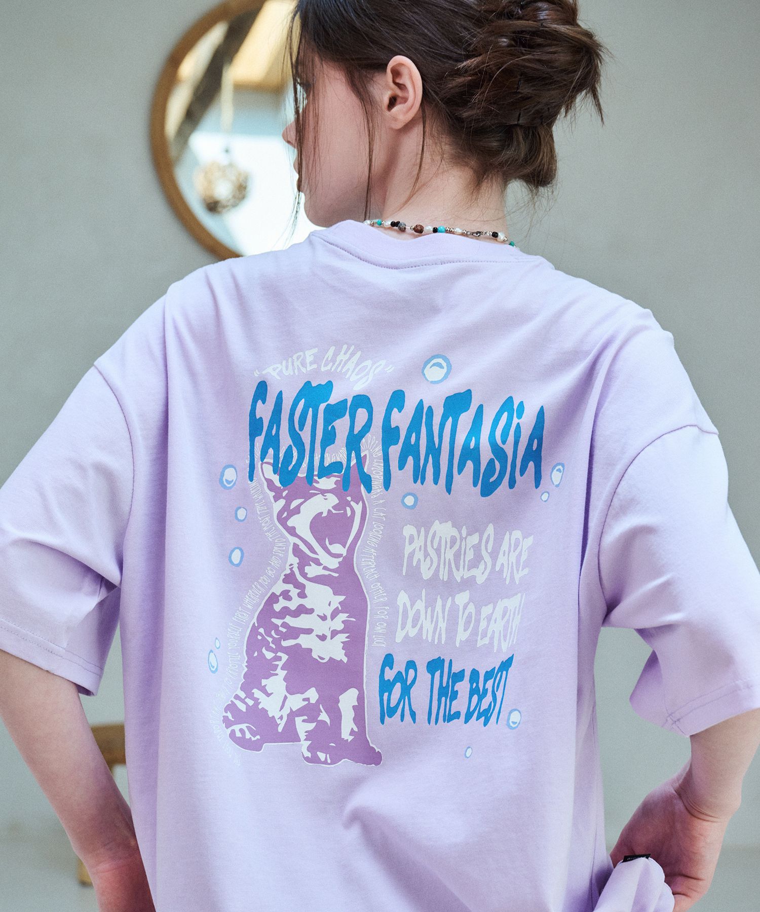 【CPGN STUDIO】24SS★ Fantasia Cat Short Sleeve Tee MUSINSA | CPGN STUDIO Fantasia Cat Short Sleeve Tee Light Purple
