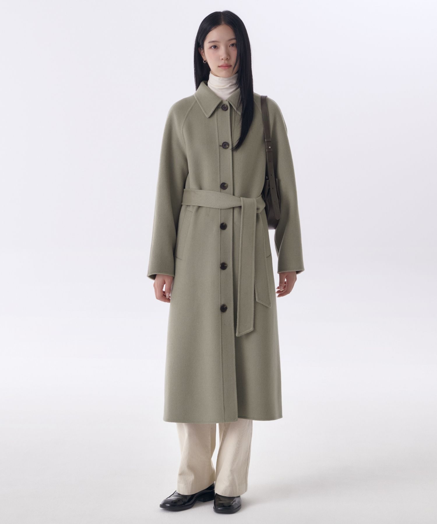 コート MUSINSA STANDARD Women's Cashmere Blend Balmacan Robe Coat D MUSINSA公式 | MUSINSA STANDARD WOMAN Women's Cashmere Blend