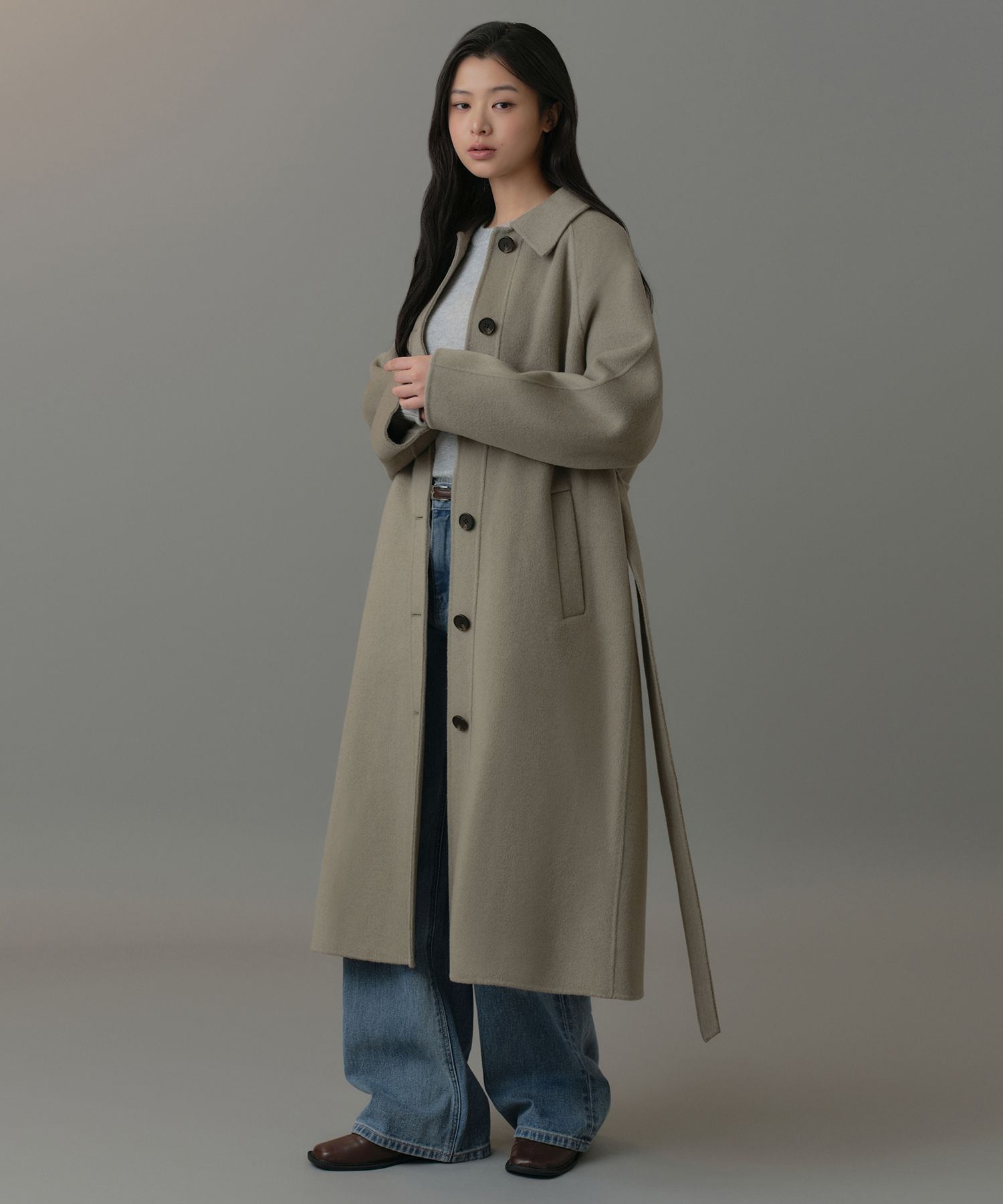 MUSINSA カシミアブレンド バルマカーンローブコート MUSINSA公式 | MUSINSA STANDARD WOMAN ウィメンズカシミヤブレンド
