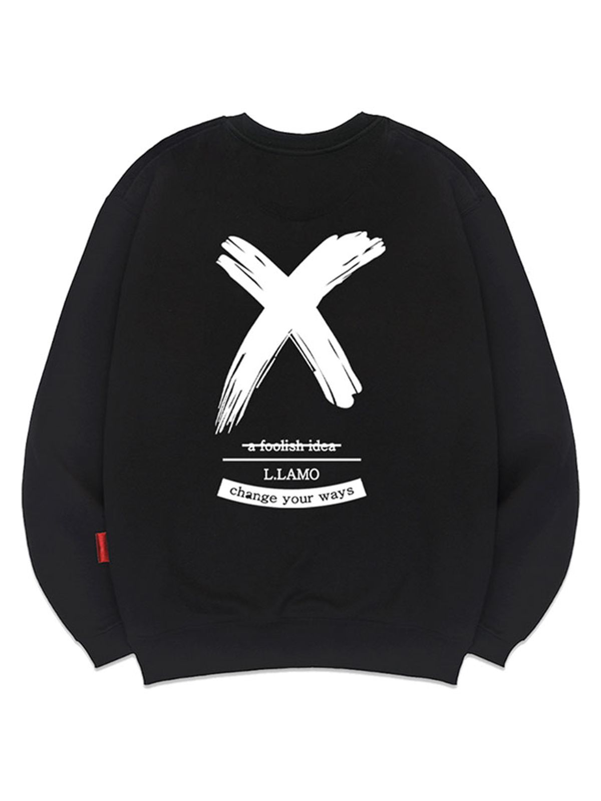 엘라모(LLAMO) 엑스아이디어 맨투맨 남녀공용 빅사이즈 S~4XL