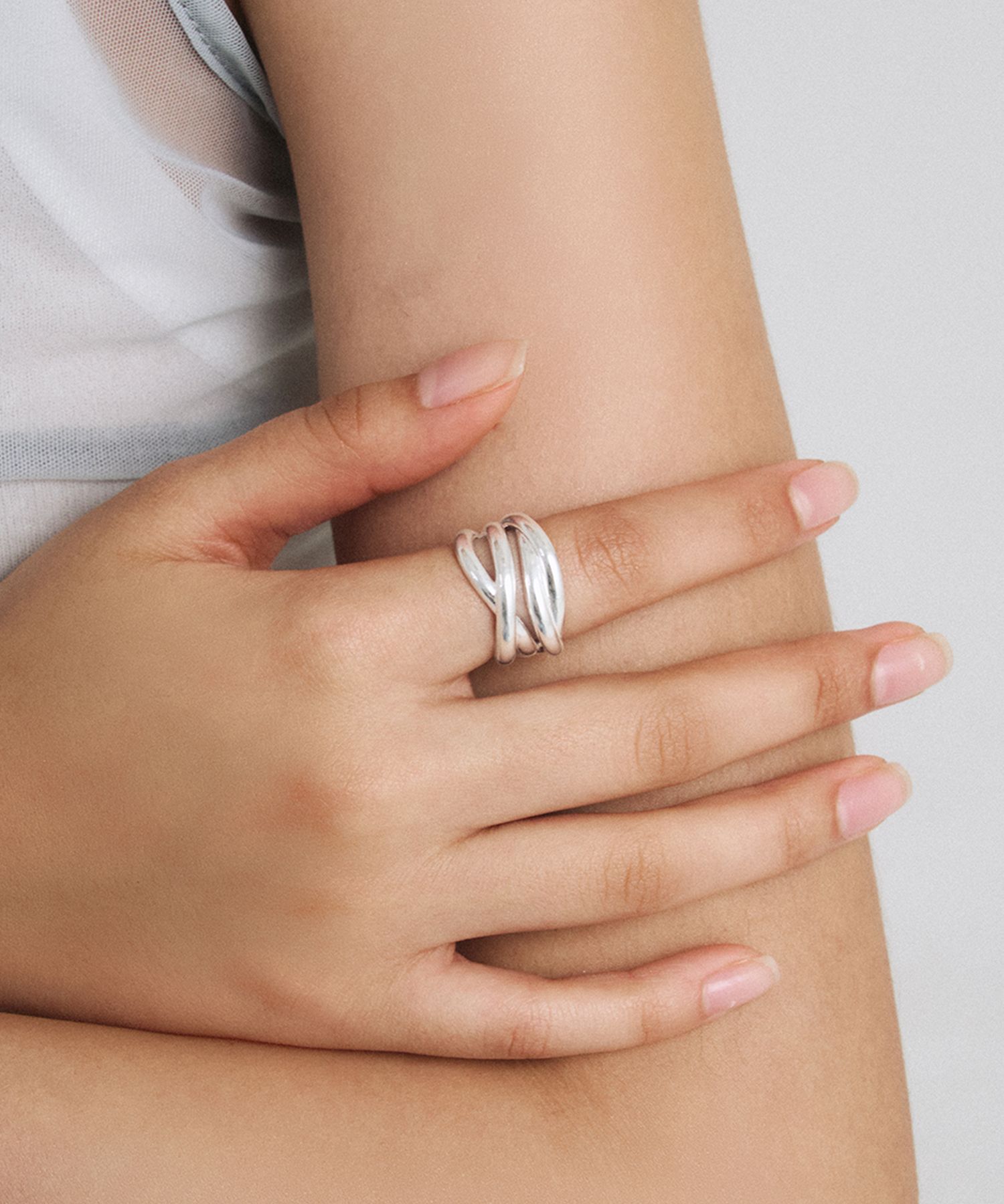 ★TOU★ [Silver 925] WAV403 Wave Sillhouette Ring MUSINSA | TOU [Silver 925] WAV403 Wave Sillhouette Ring