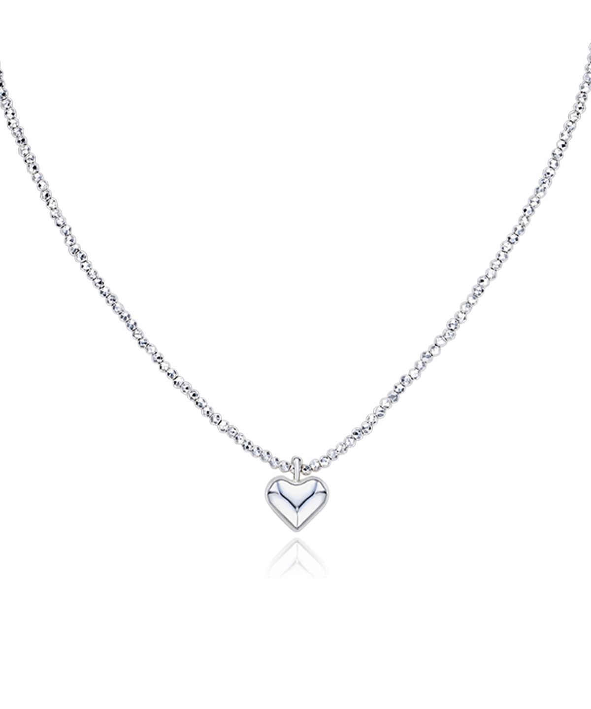 티오유(TOU) WAV206 Glitter Heart Necklace
