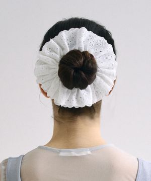 HSU005 Punching lace hair scrunchie
