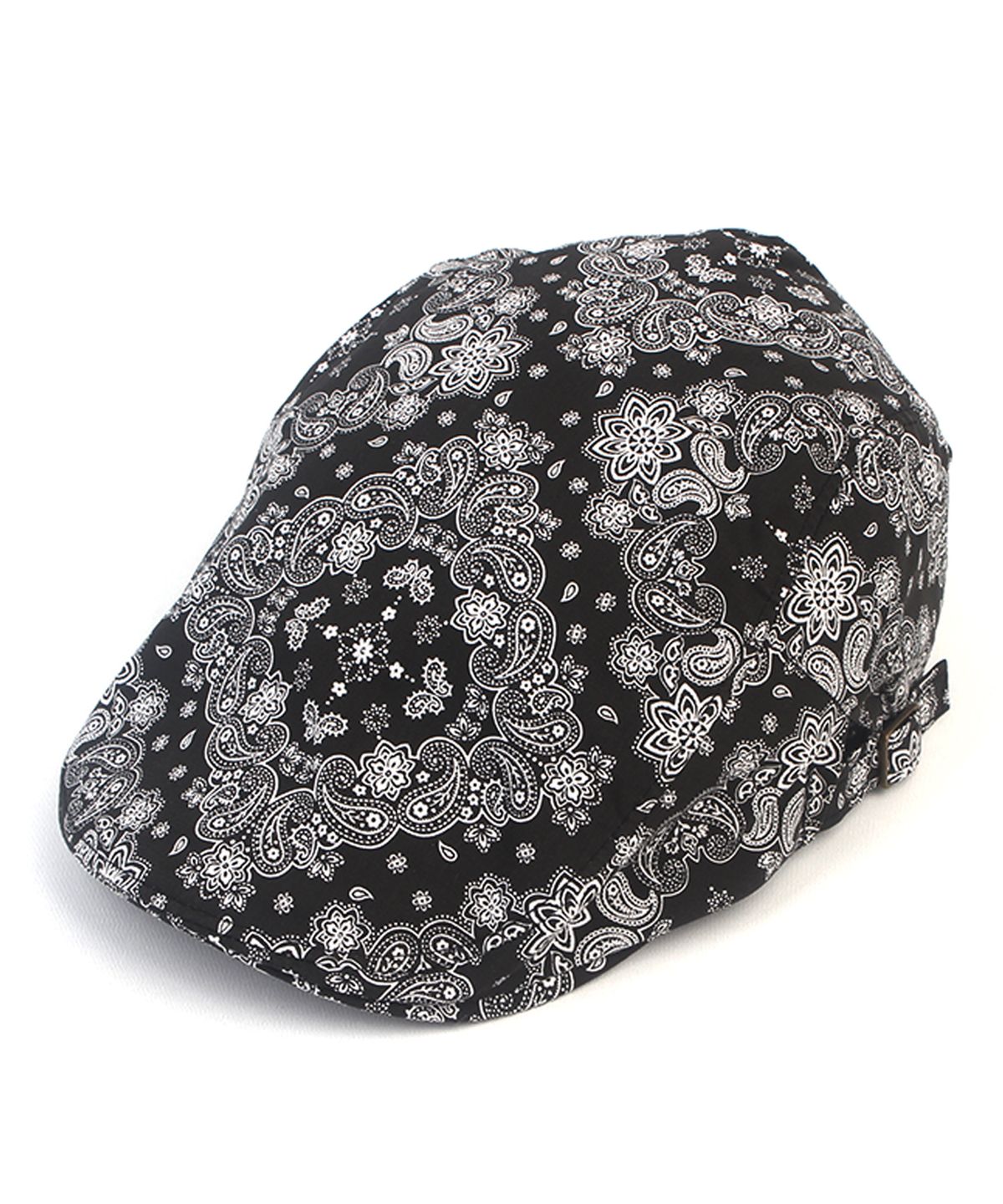유니버셜 케미스트리(UNIVERSAL CHEMISTRY) Paisley Black Side Belt Huntingcap 헌팅캡