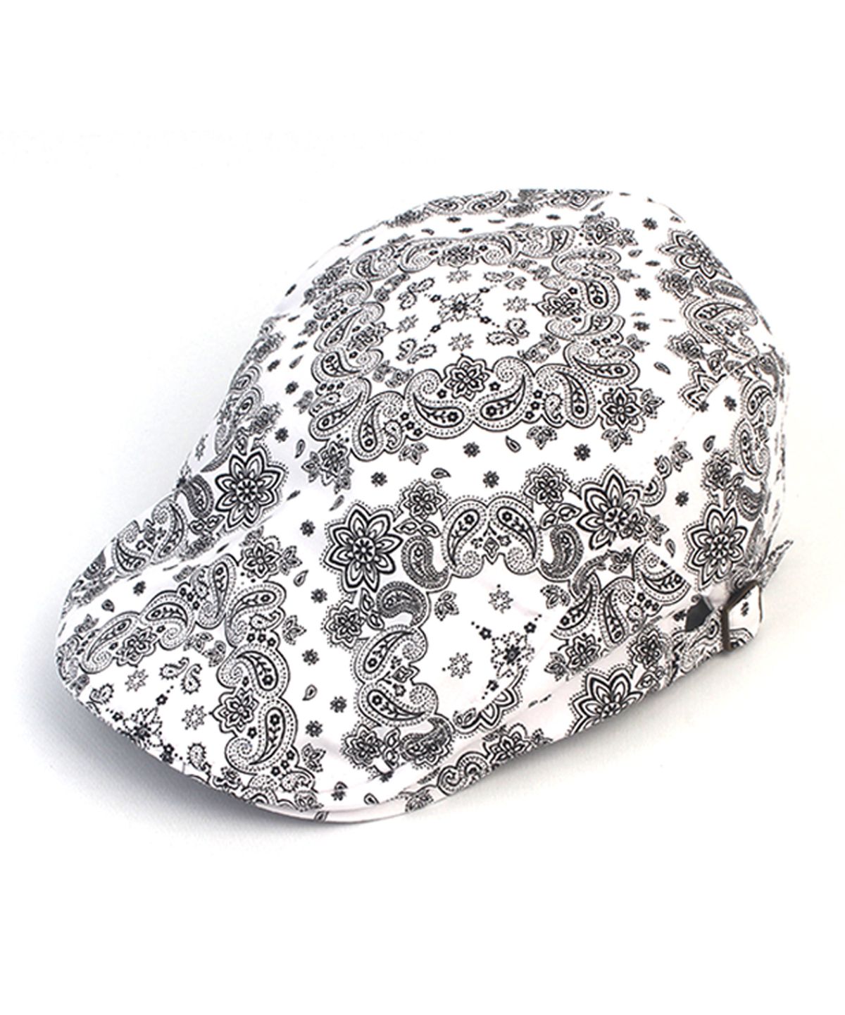 유니버셜 케미스트리(UNIVERSAL CHEMISTRY) Paisley White Side Belt Huntingcap 헌팅캡