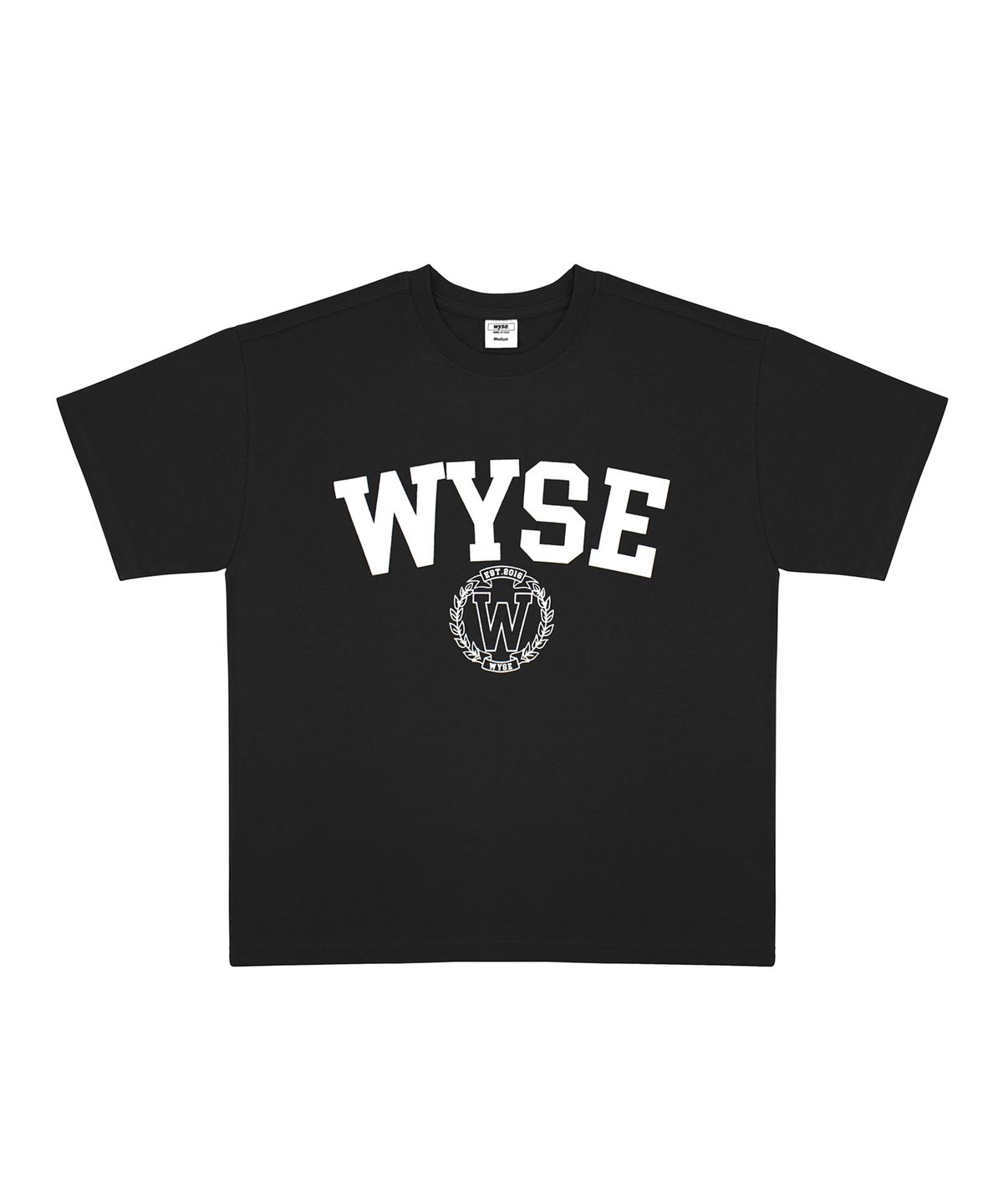 와이즈(WYSE) 컬리지 엠블렘 티셔츠 (블랙)