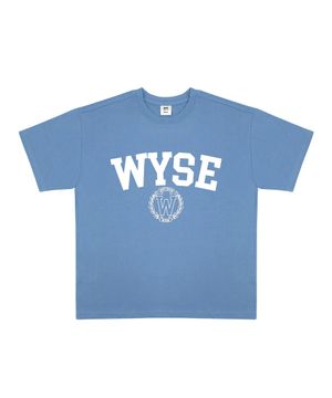 컬리지 엠블렘 티셔츠 (인디고)