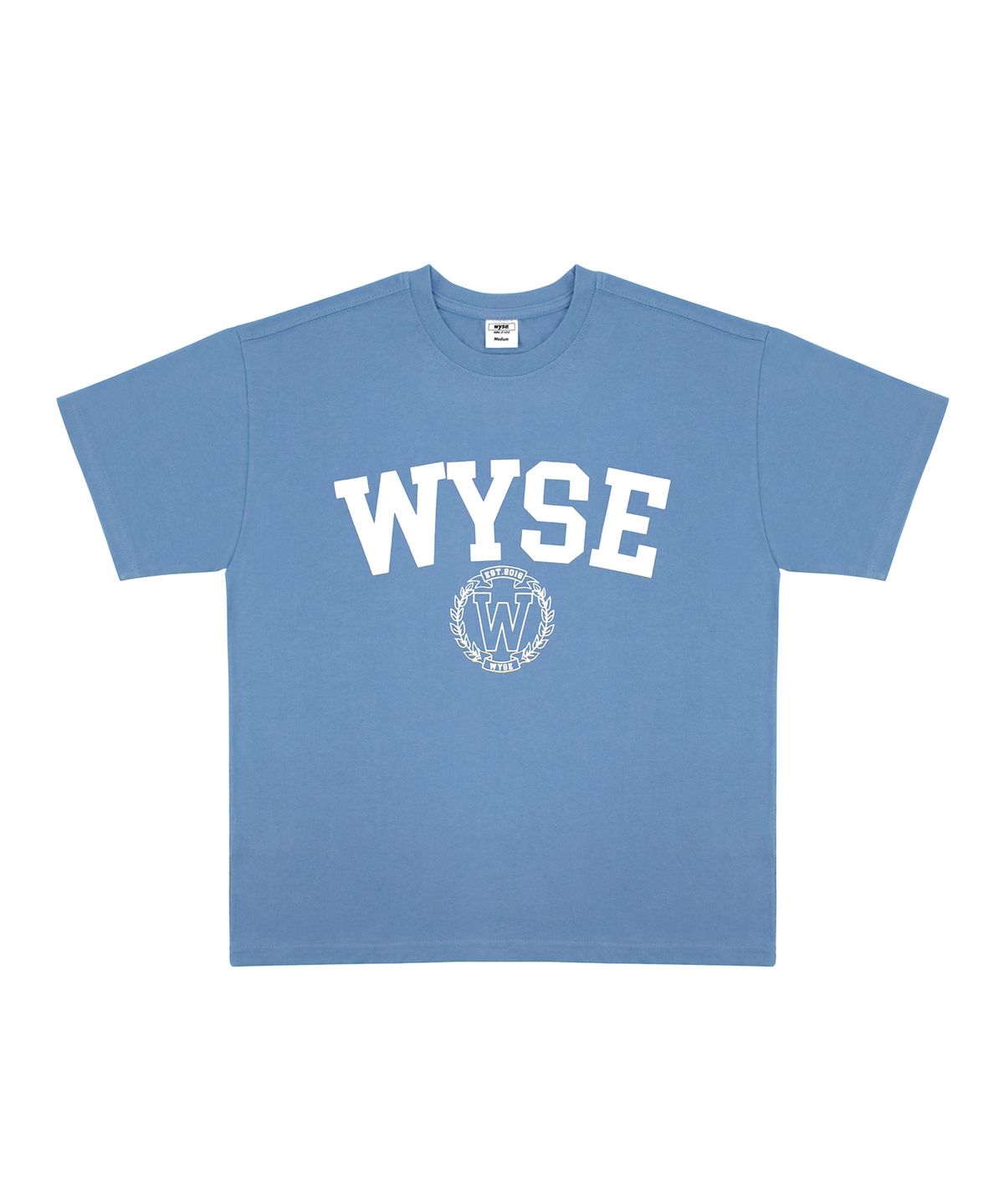 와이즈(WYSE) 컬리지 엠블렘 티셔츠 (인디고)