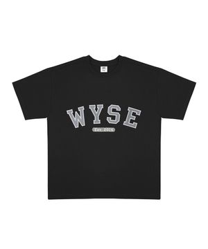 베이직 컬리지로고 티셔츠 (블랙)