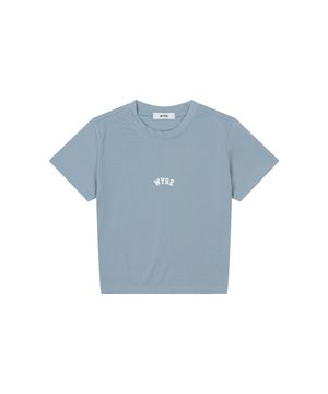 쿨링 뉴 로고 크롭 반팔티 (라이트블루)