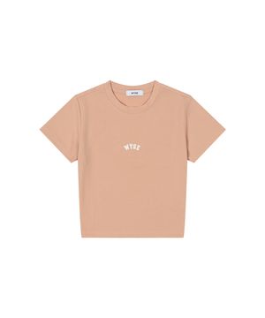 쿨링 뉴 로고 크롭 반팔티 (피치)