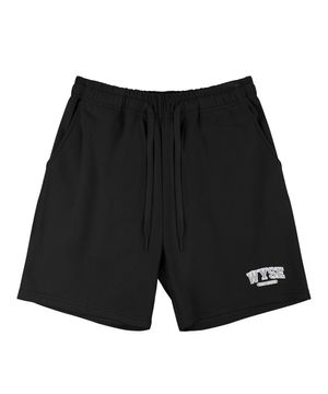 베이직 컬리지로고 하프팬츠 (블랙)