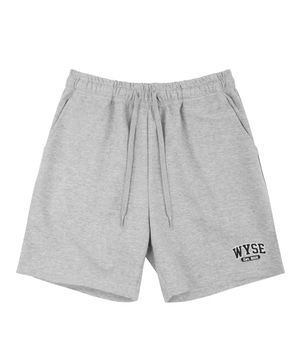 베이직 컬리지로고 하프팬츠 (그레이)