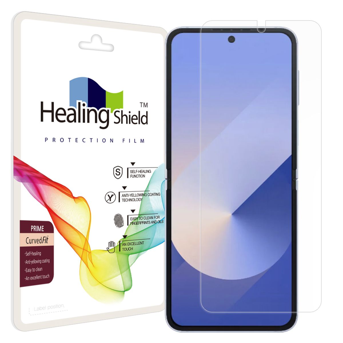 힐링쉴드(HEALINGSHIELD) 갤럭시 Z플립6 프라임 고광택 내부액정보호필름 1매
