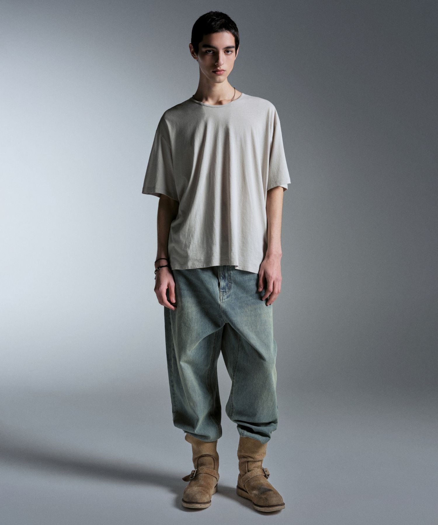 ★MUSINSA STANDARD★ Loose baggy denim pants rusty sky blue MUSINSA | MUSINSA STANDARD Loose Exhaust Denim Pants [Rusty