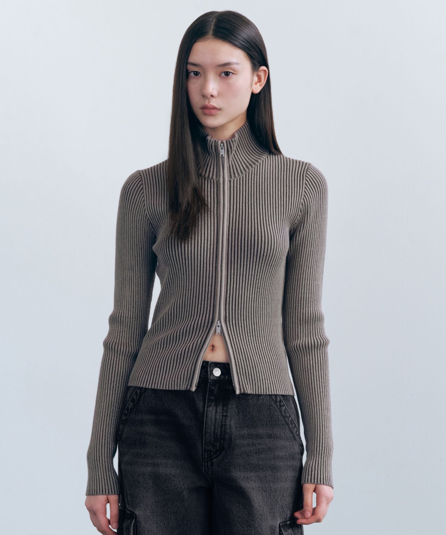 MUSINSA | MUSINSA STANDARD WOMAN Women's Two Tone Ribbed