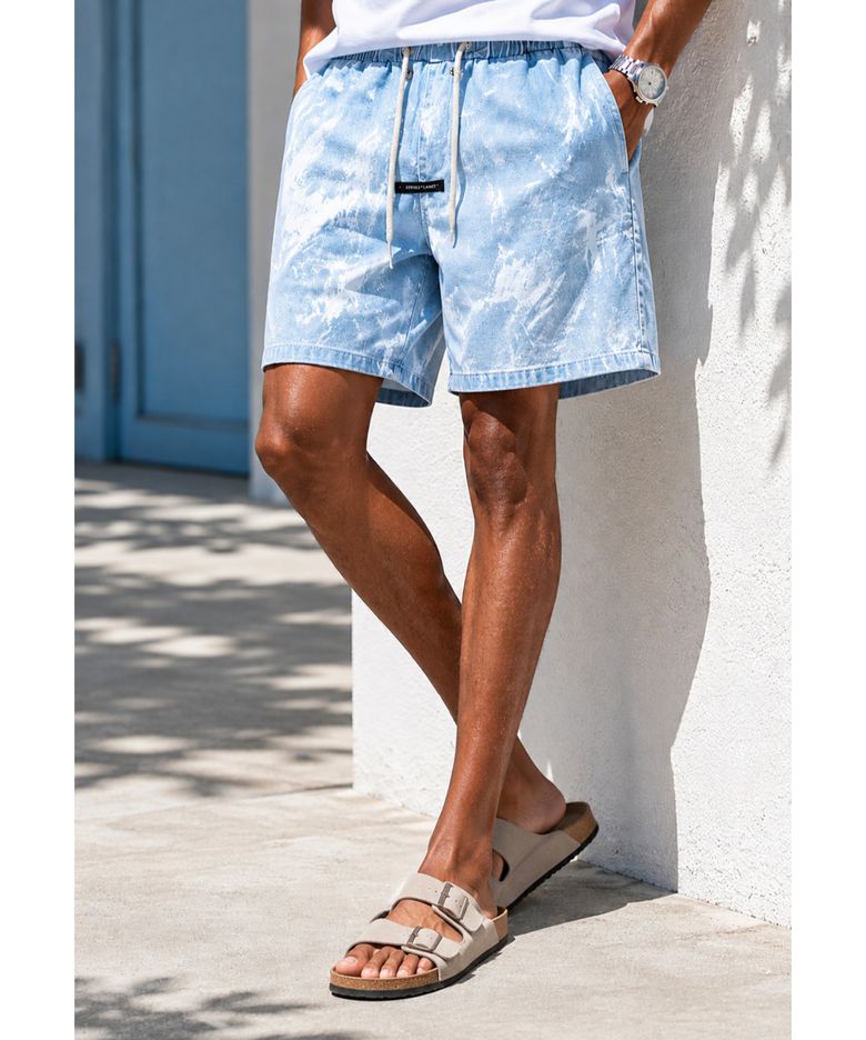Surf Side Light Wash Denim Shorts (RELAX)
