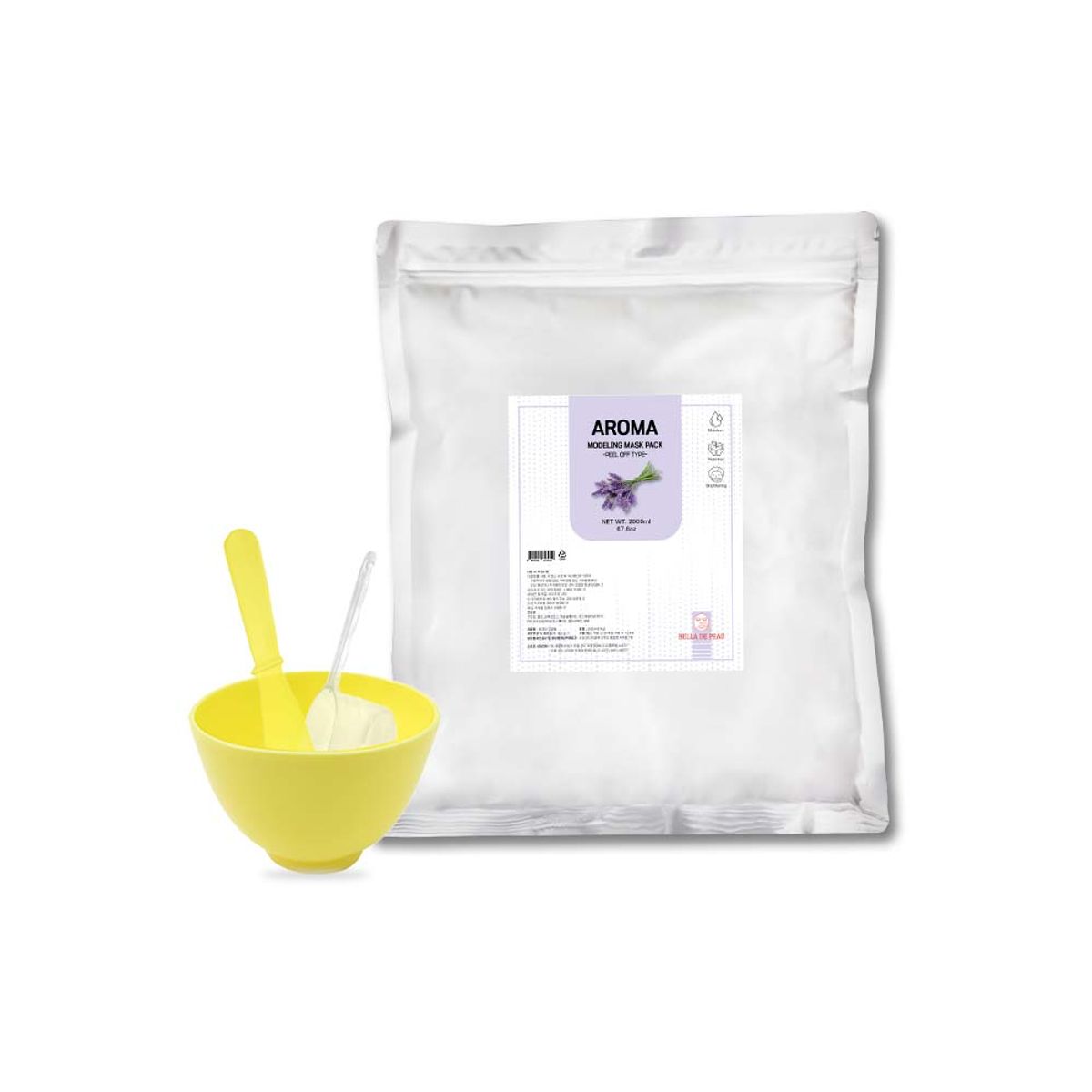 벨라드뽀(BELLADEPEAU) 프리미엄  아로마 모델링팩 1kg + 팩도구세트