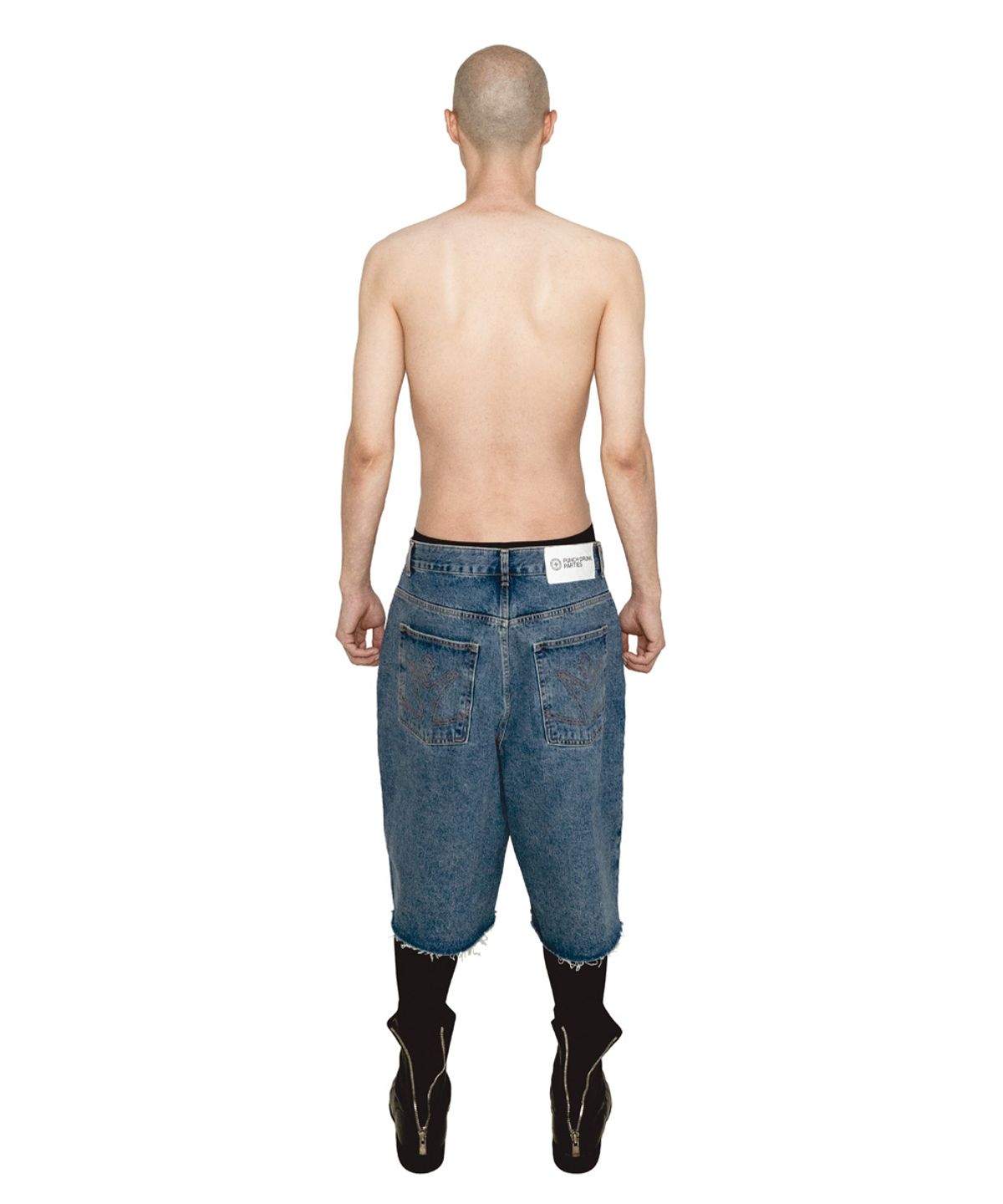 펀치드렁크파티즈(PUNCH DRUNK PARTIES) Misfits Jean Short (BLUE)