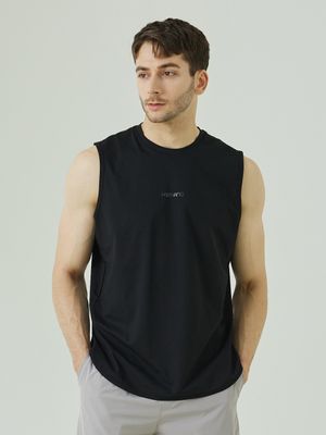 머슬 릴렉스핏 데일리 슬리브리스[블랙]