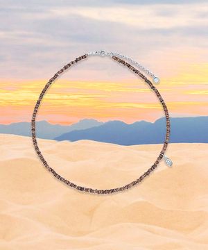 Cereal Wood Necklace [brown wood]