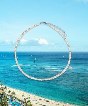 Cereal Wood Necklace [oatmeal wood]