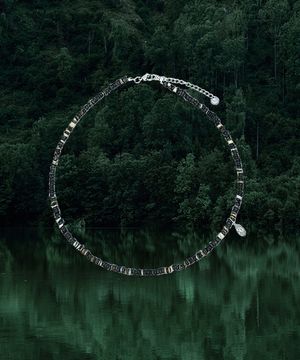 Cereal Wood Necklace [black wood]