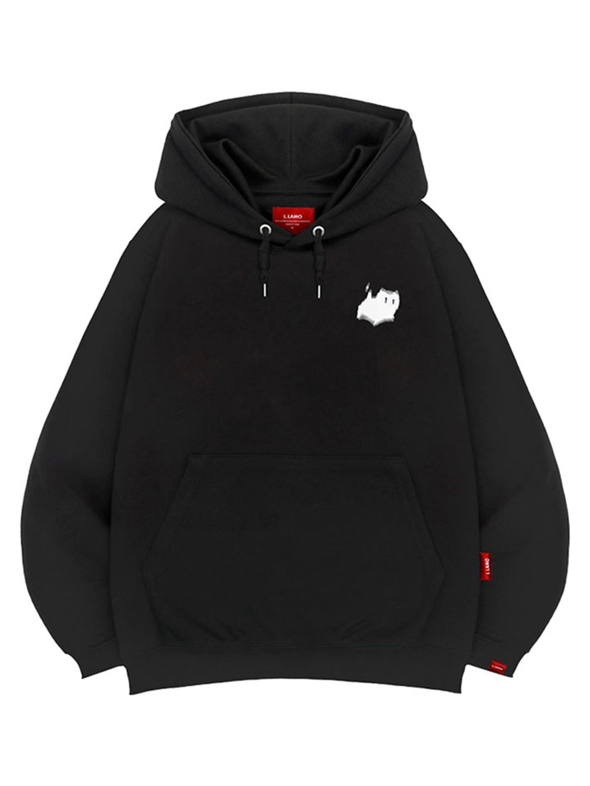 엘라모(LLAMO) 쉐도우캣 후드티 남녀공용 빅사이즈 M~4XL
