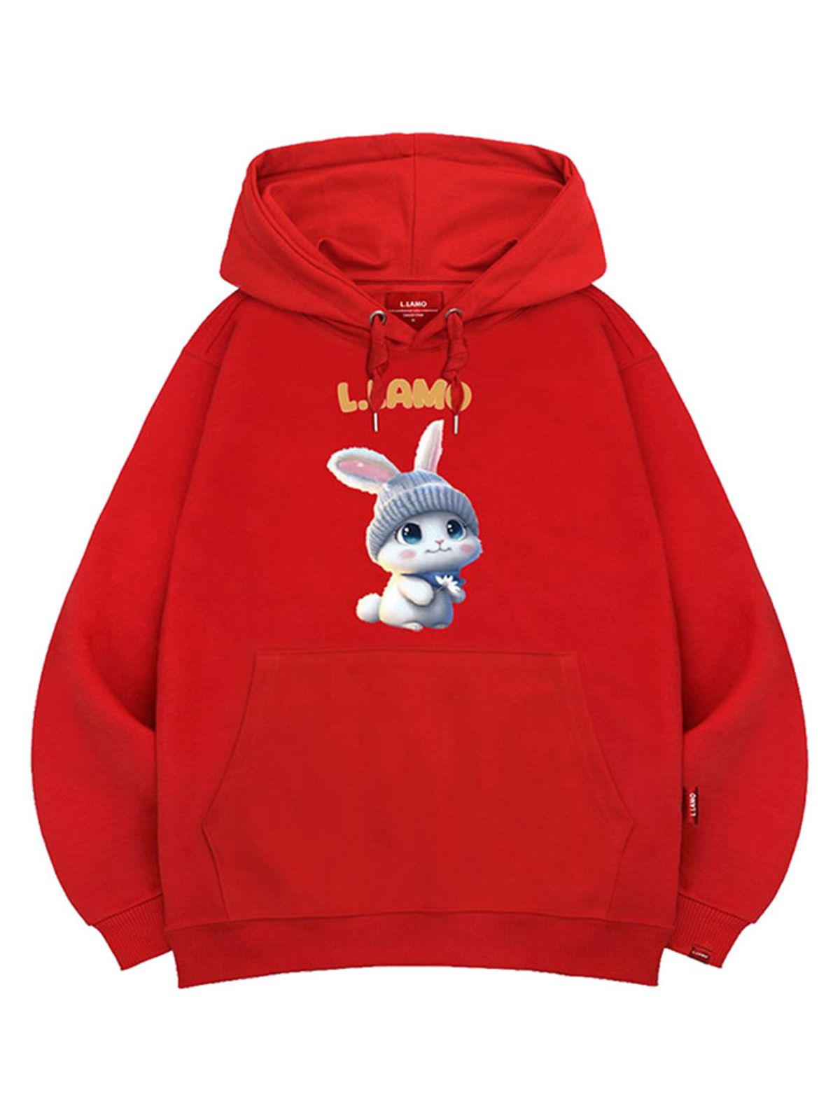엘라모(LLAMO) 라모래빗 후드티 남녀공용 빅사이즈 M~4XL