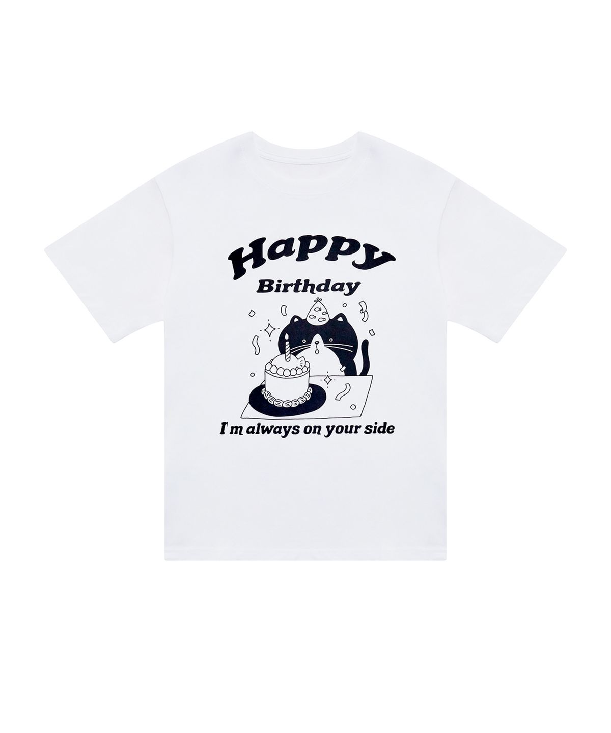 노어큐트(NORCUTE) Birthday Party Cat tee