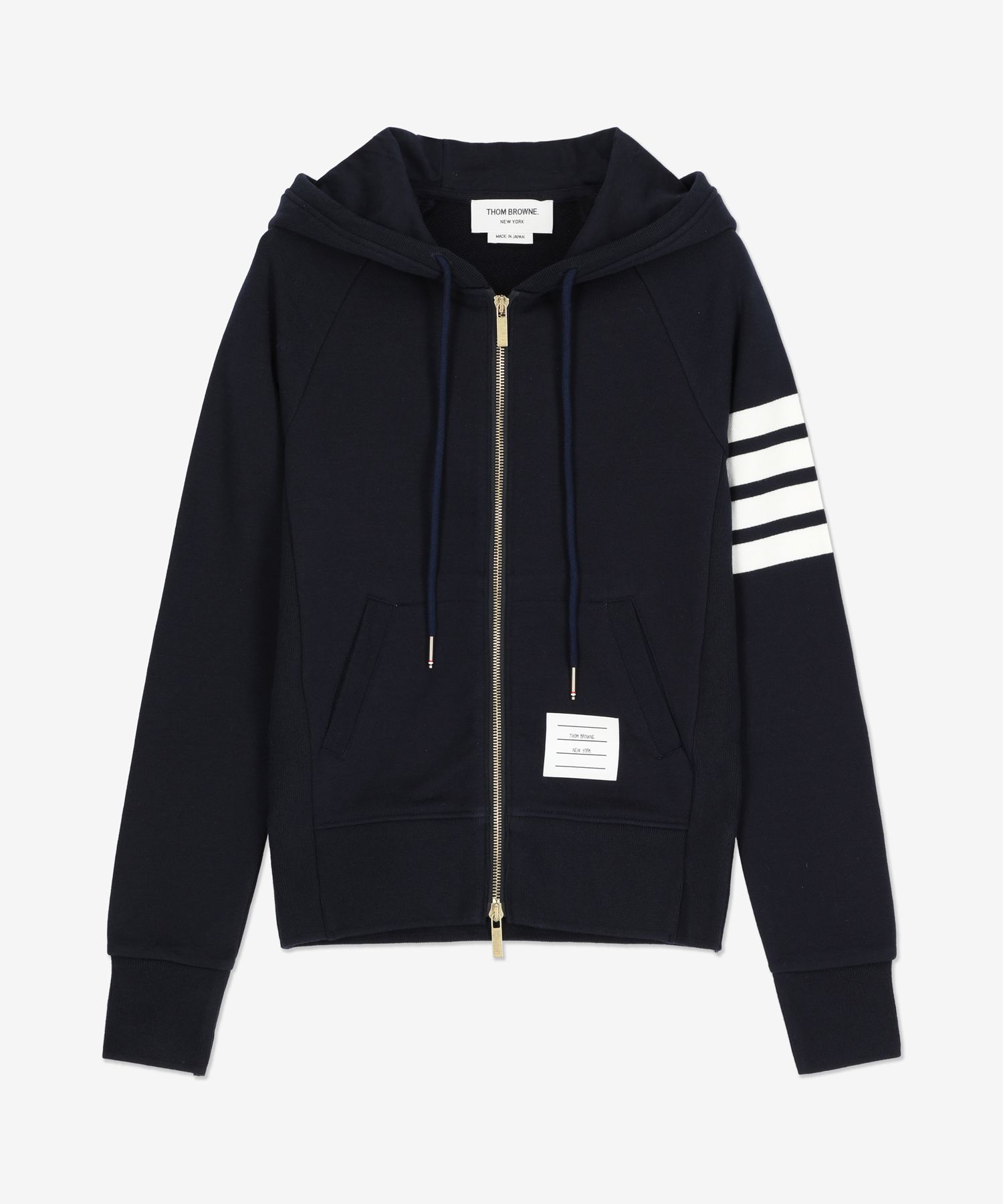 ジャケット THOM BROWNE 4 Bar Zip-up Hood Navy FJT001A00535415 FJT001A00 MUSINSA | THOM BROWNE 4 Bar Zip Up Hood - Navy / FJT001A00535415