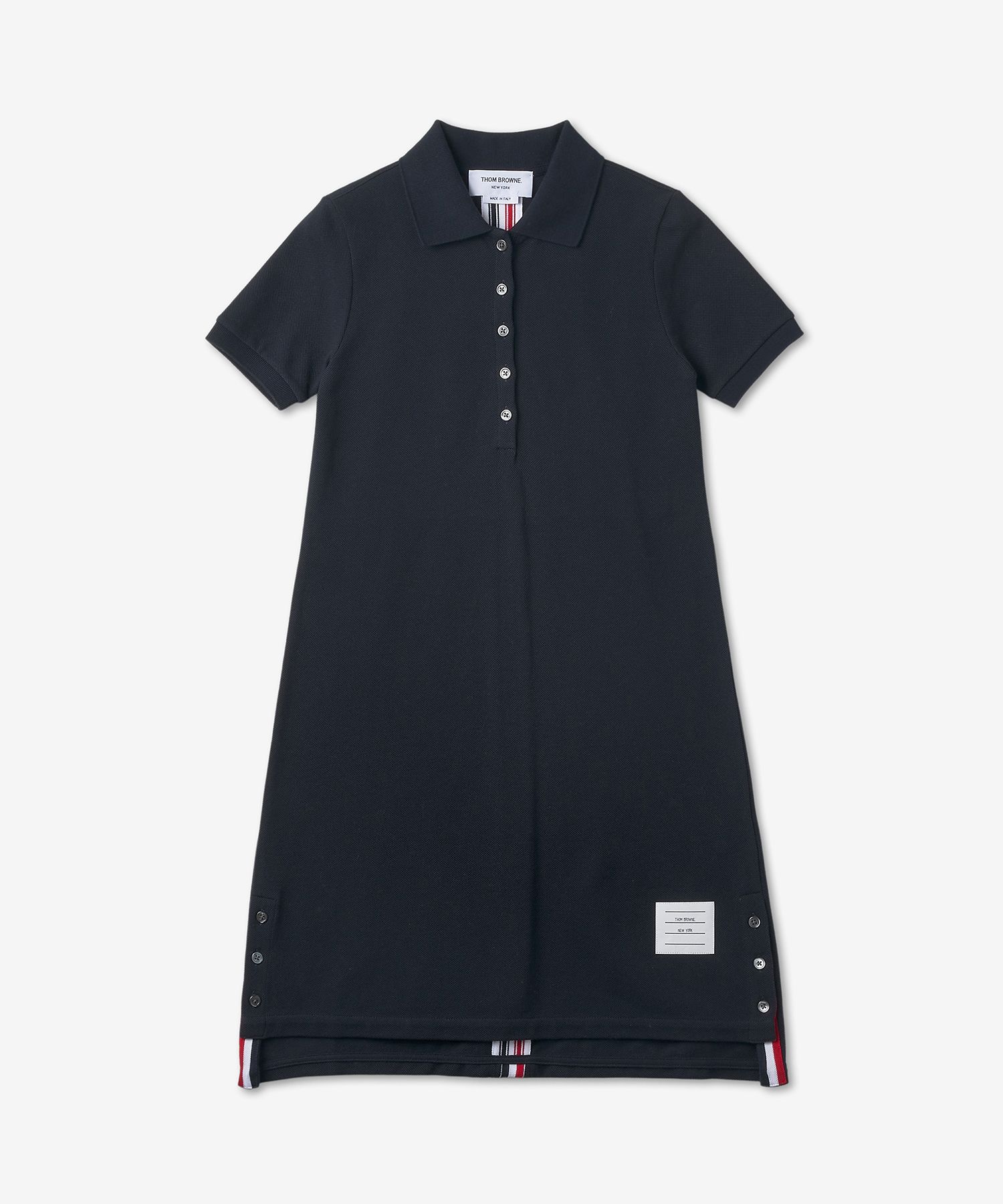 THOM BROWNE ネイビー ポロシャツスタイル 【公式通販】
