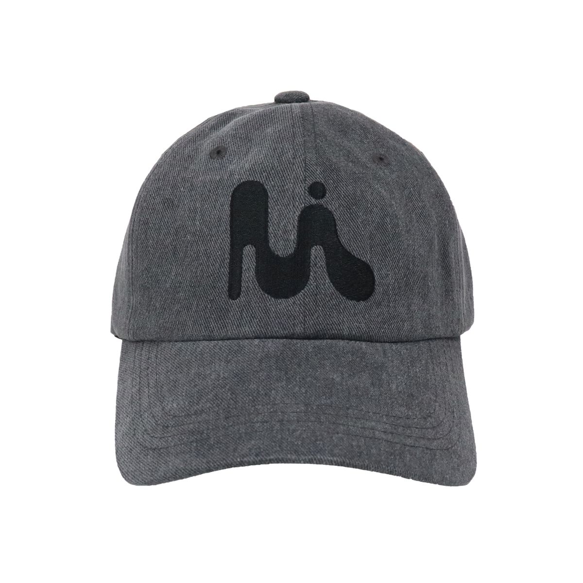 미와이후(MIYHOO) BIG LOGO BALL CAP ( WASHING CHARCOAL )