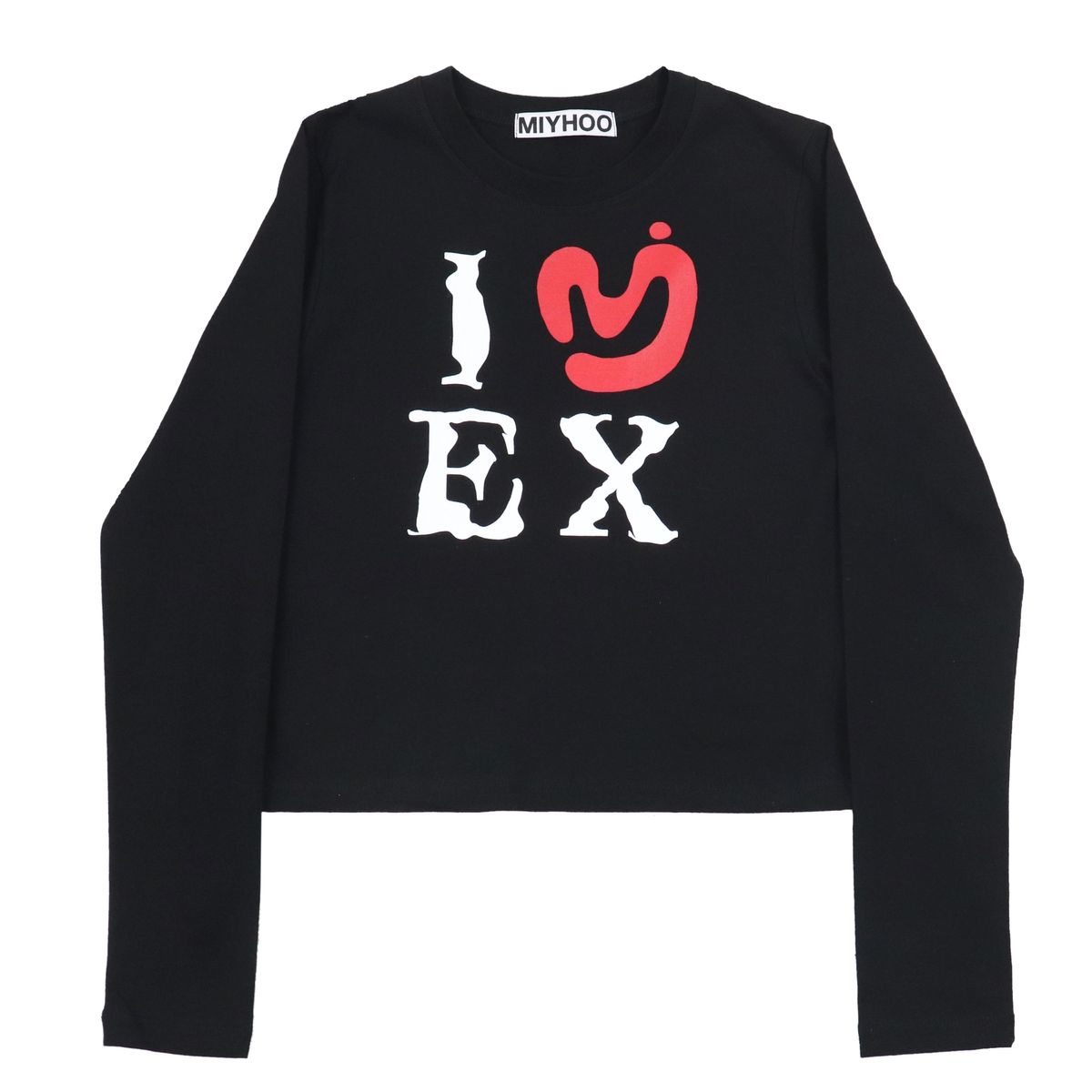 미와이후(MIYHOO) I LOVE EX TEE ( BLACK )