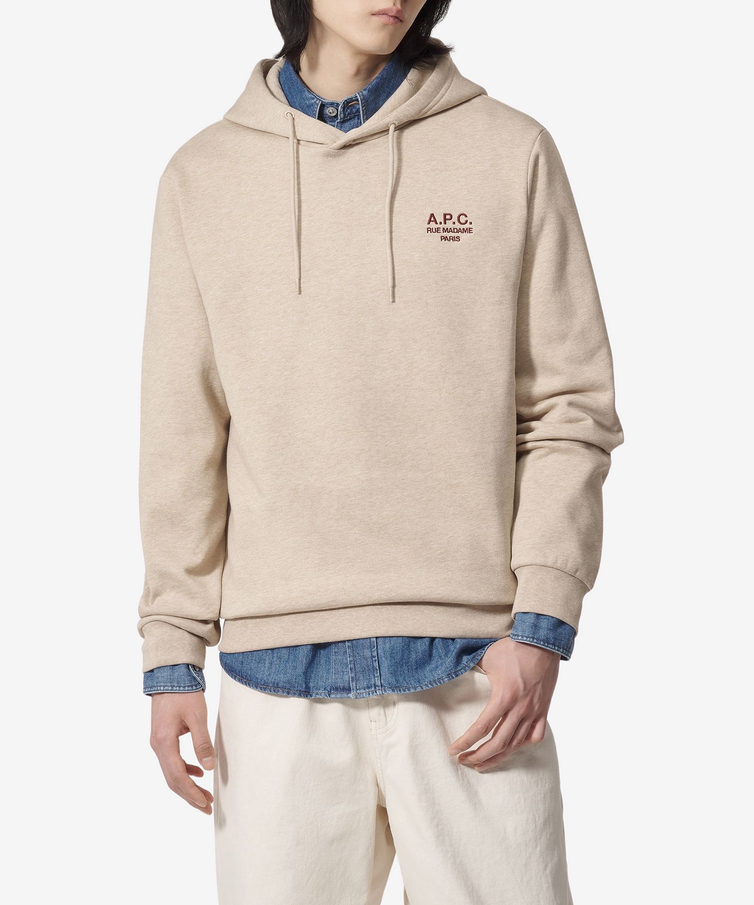 パーカー・フーディ A.P.C. Madam Lu Standard Fit Hood Beige COHBVM27914TBE COHBV MUSINSA | A.P.C. Lou Madame Standard Fit Hoodie - Beige