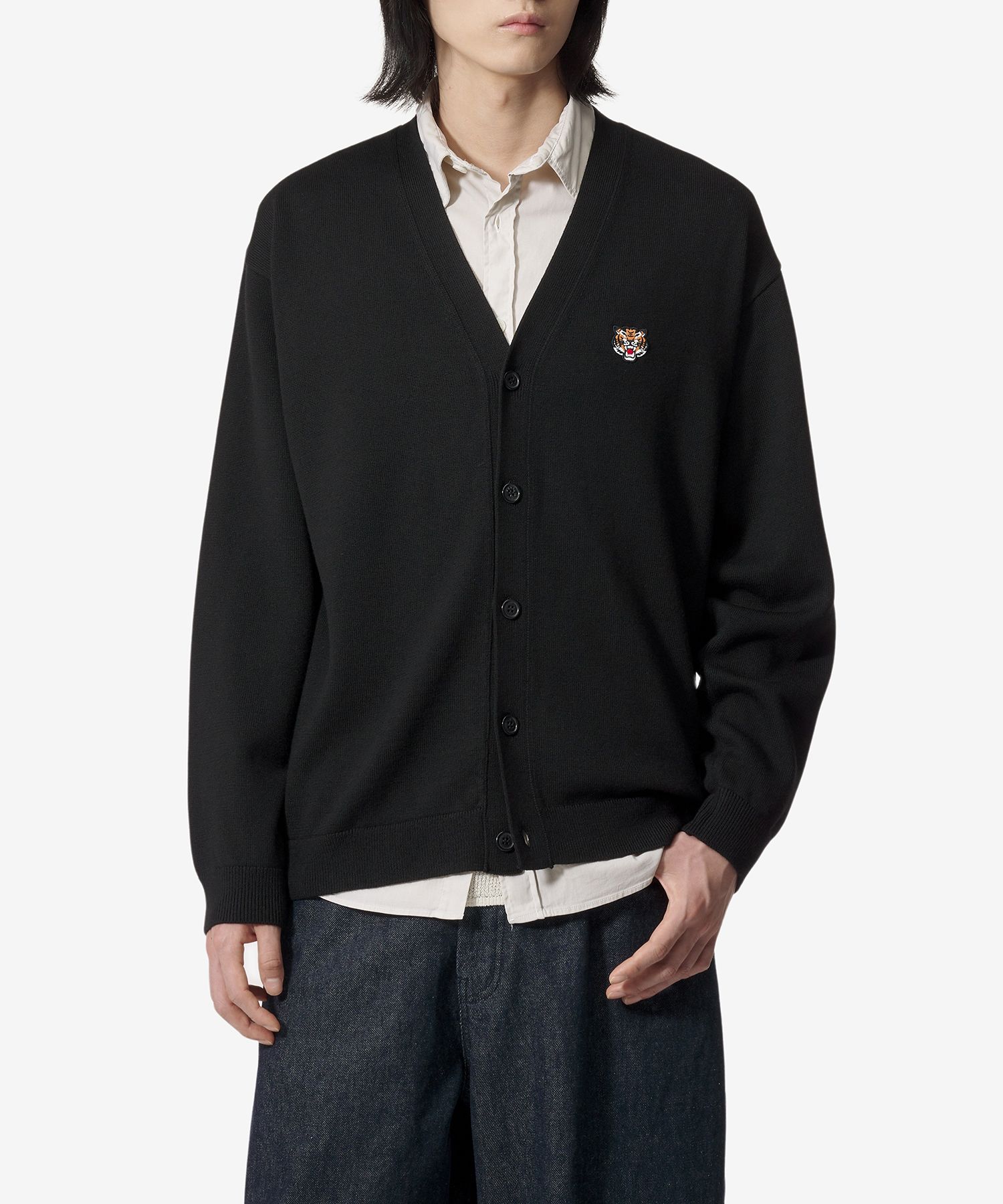 kenzou！ MUSINSA | KENZO Kenzo Lucky Tiger Cardigan - Black / FE65CA4803LI99J