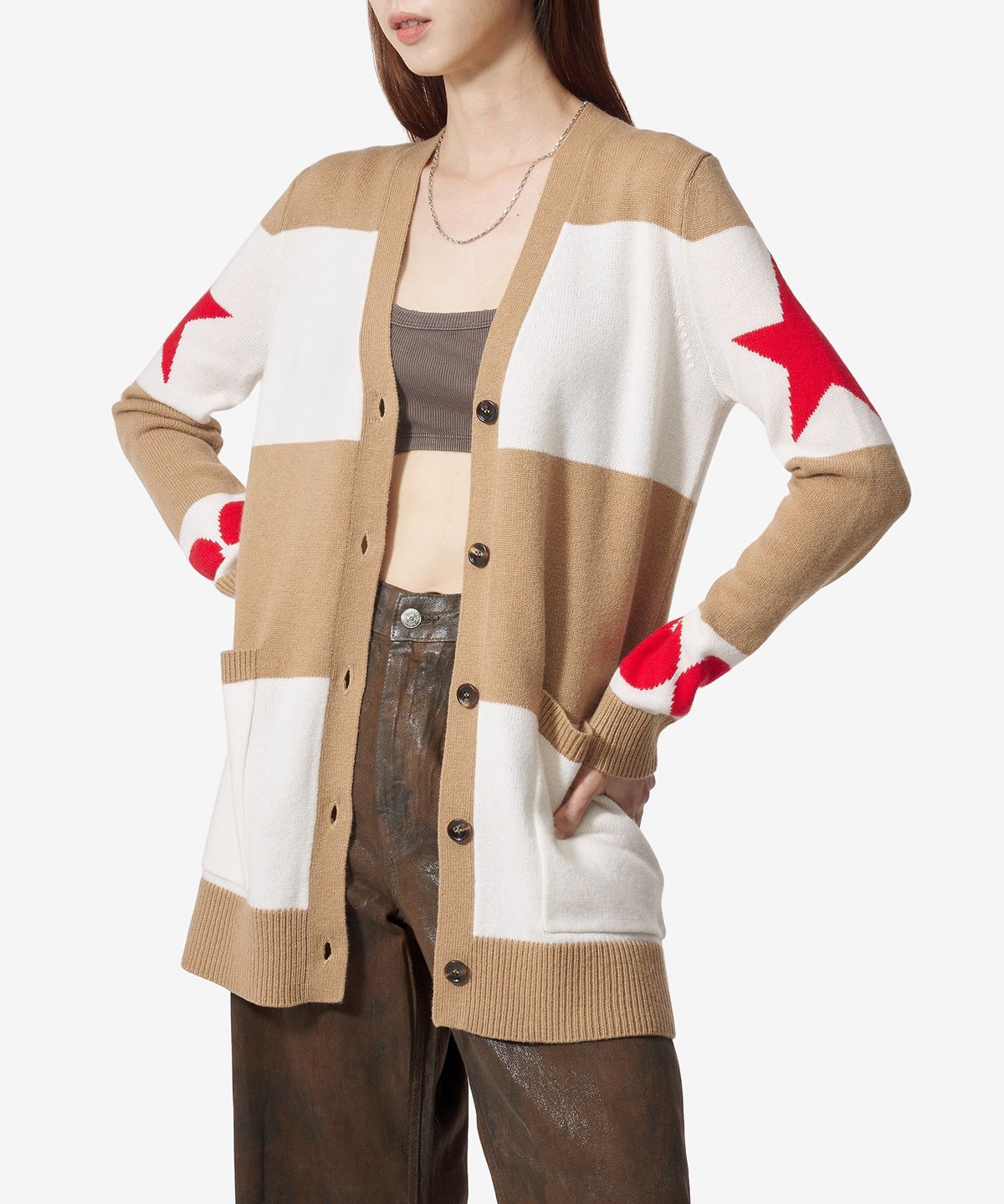 막스마라(MAXMARA) 발리도 가디건 - 카멜 / 21346031600007