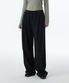 우먼즈 딥 턱 베리어블 와이드 라운지 스웨트 팬츠 [블랙]